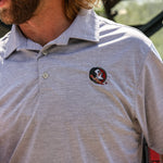 Florida State University Clayton Light Grey Polo - High Creek