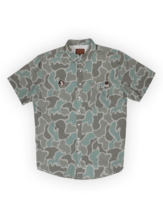 Florida State University Cole Camo Button Up - High Creek