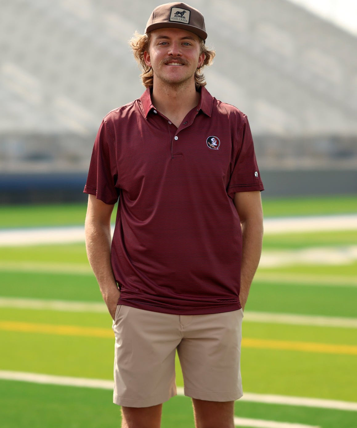 Florida State University Hairline Stripe Polo - High Creek