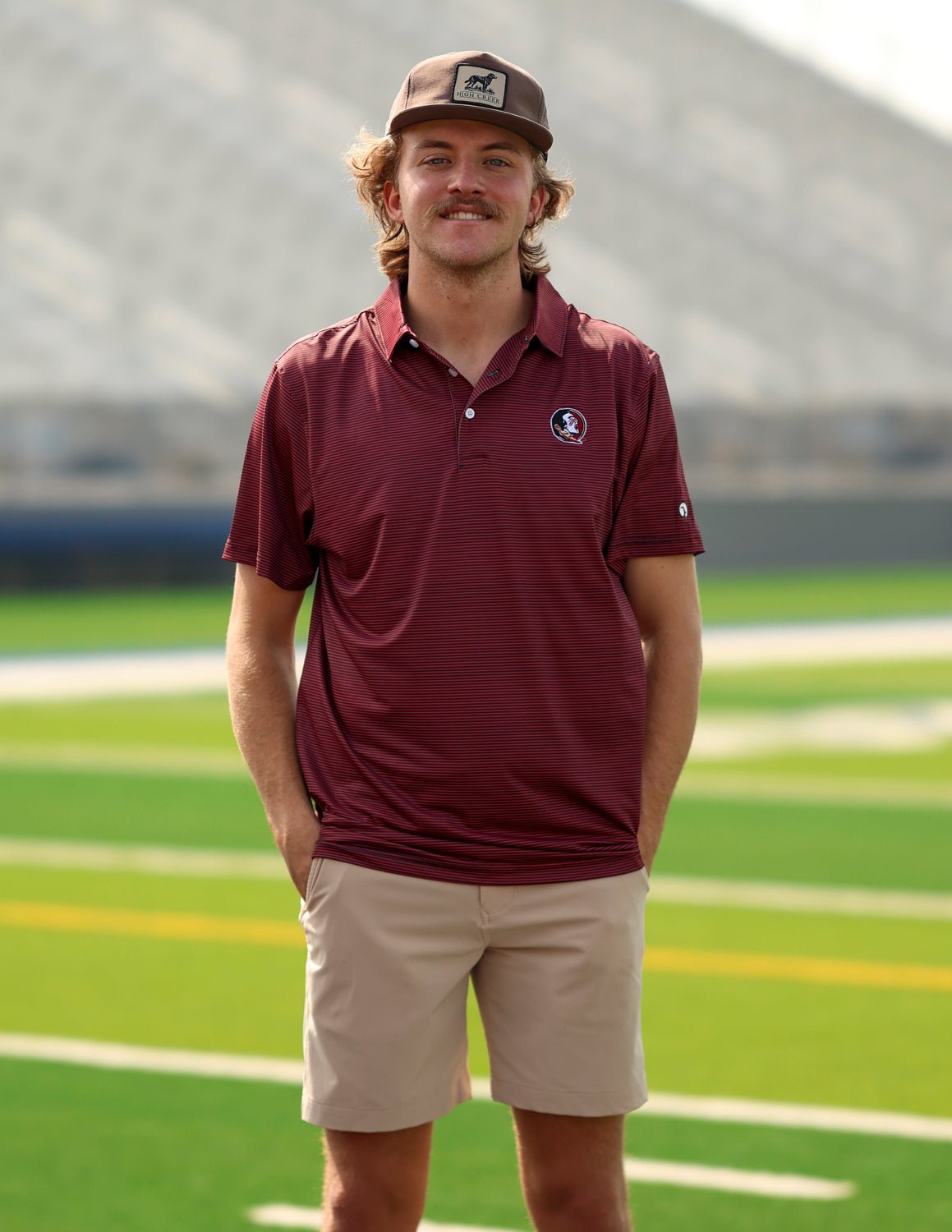 Florida State University Hairline Stripe Polo - High Creek