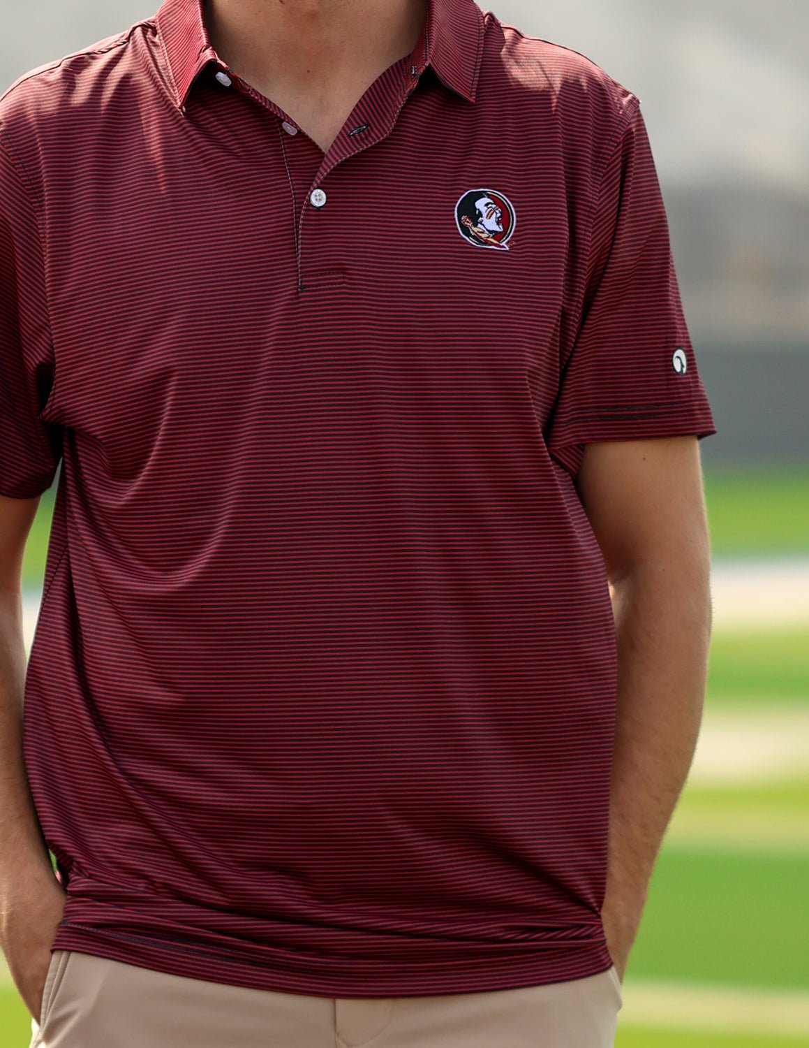 Florida State University Hairline Stripe Polo - High Creek