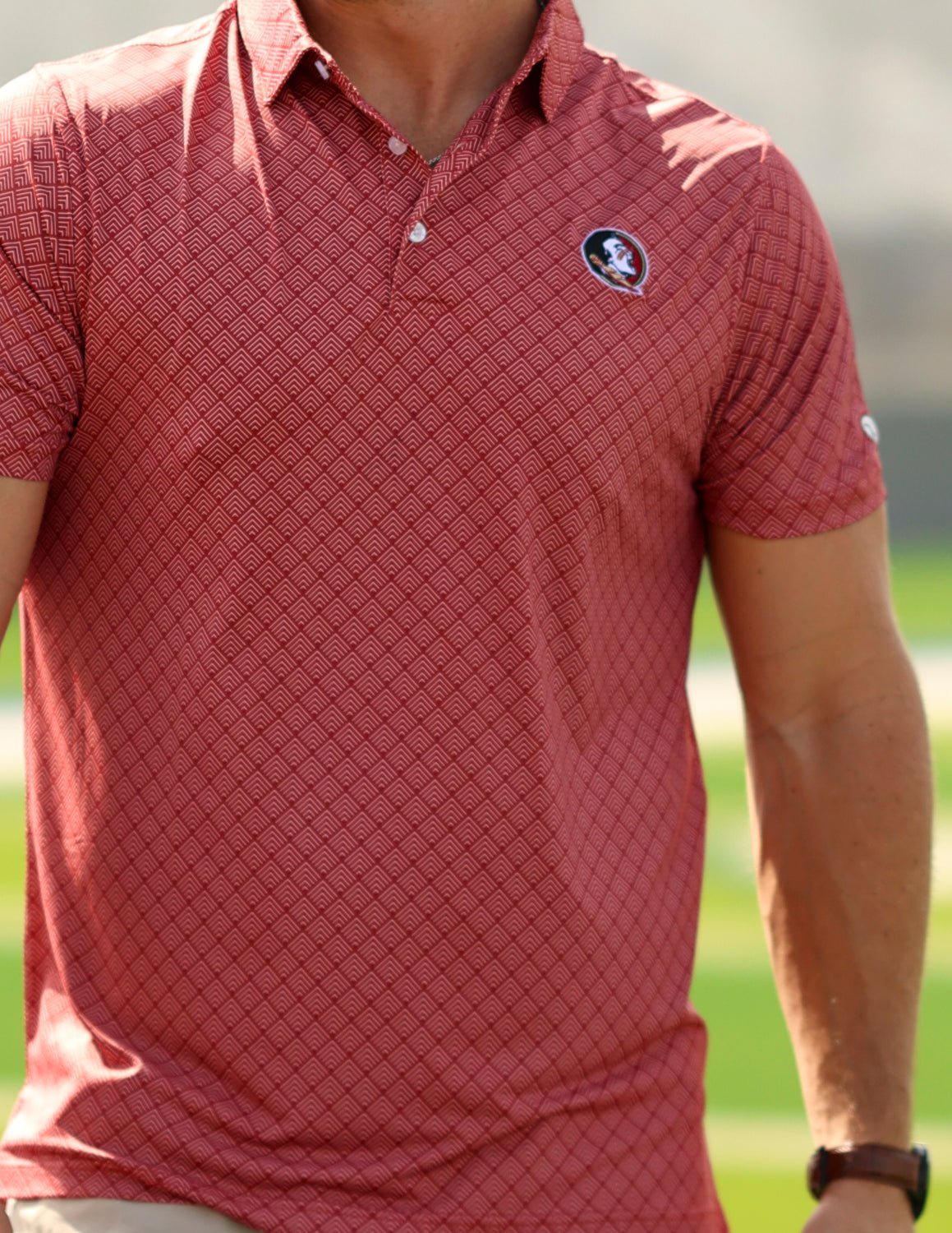 Florida State University Lux Chevron Polo - High Creek