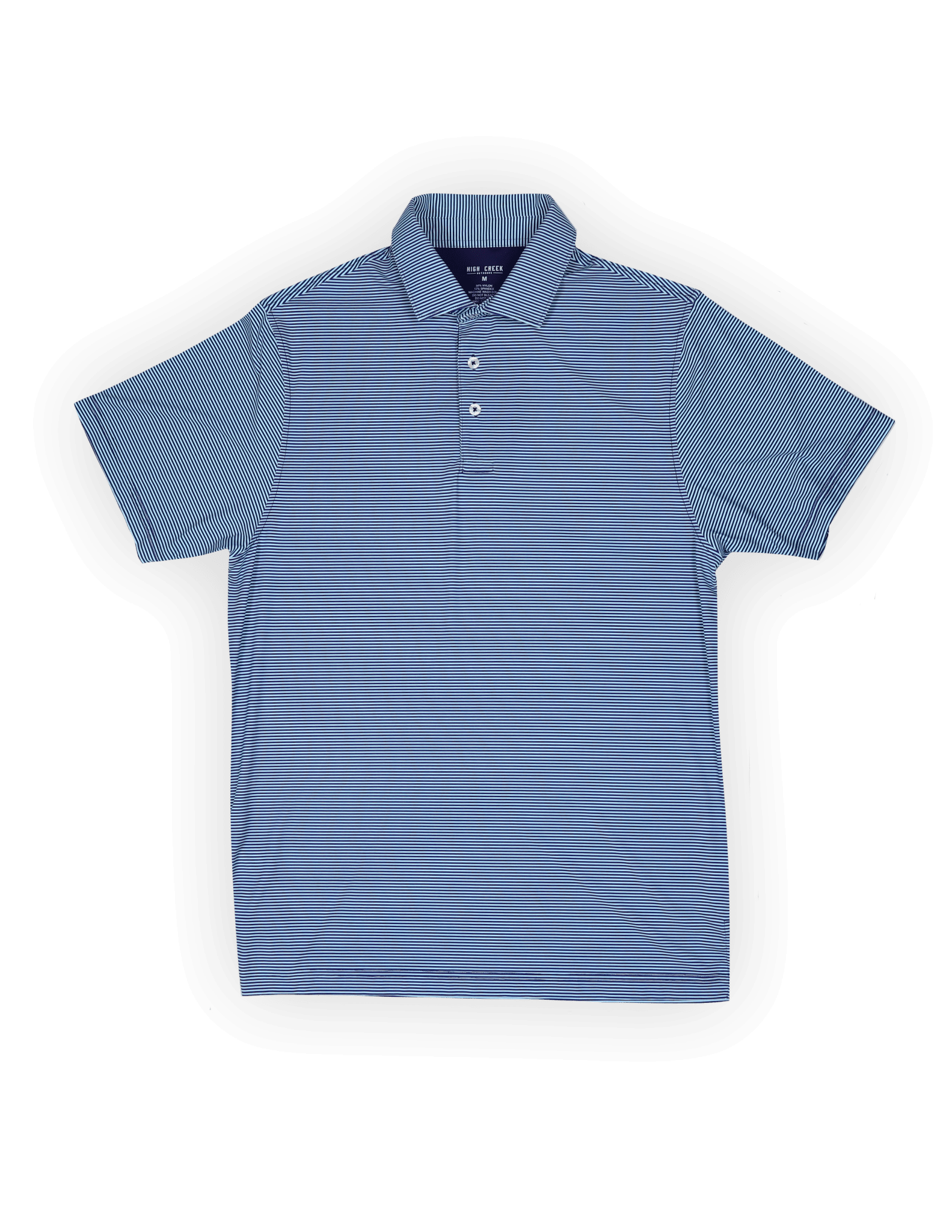 Hairline Stripe Polo Navy - High Creek