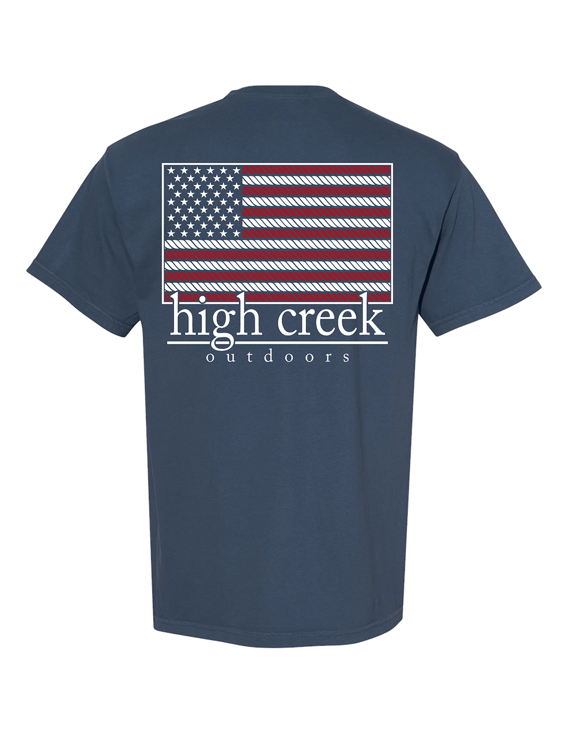 High Creek American Flag Short Sleeve Blue Jean - High Creek