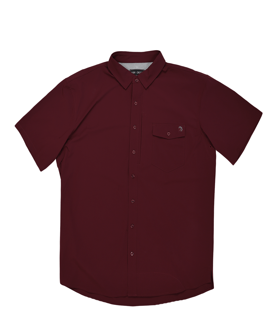 High Creek Fishing Shirt Maroon - High Creek