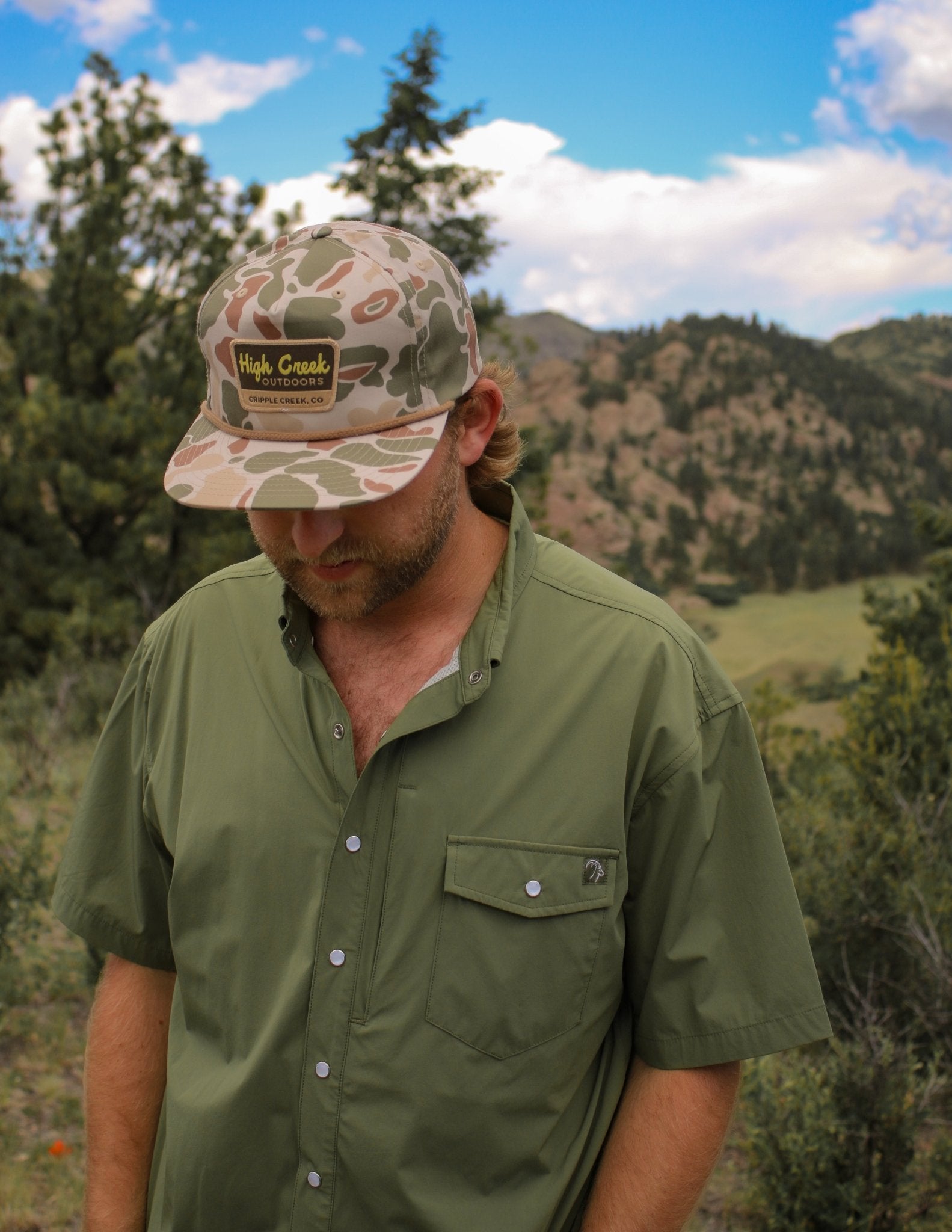 High Creek National Park Camo Patch Hat Harvest Duck Camo - High Creek