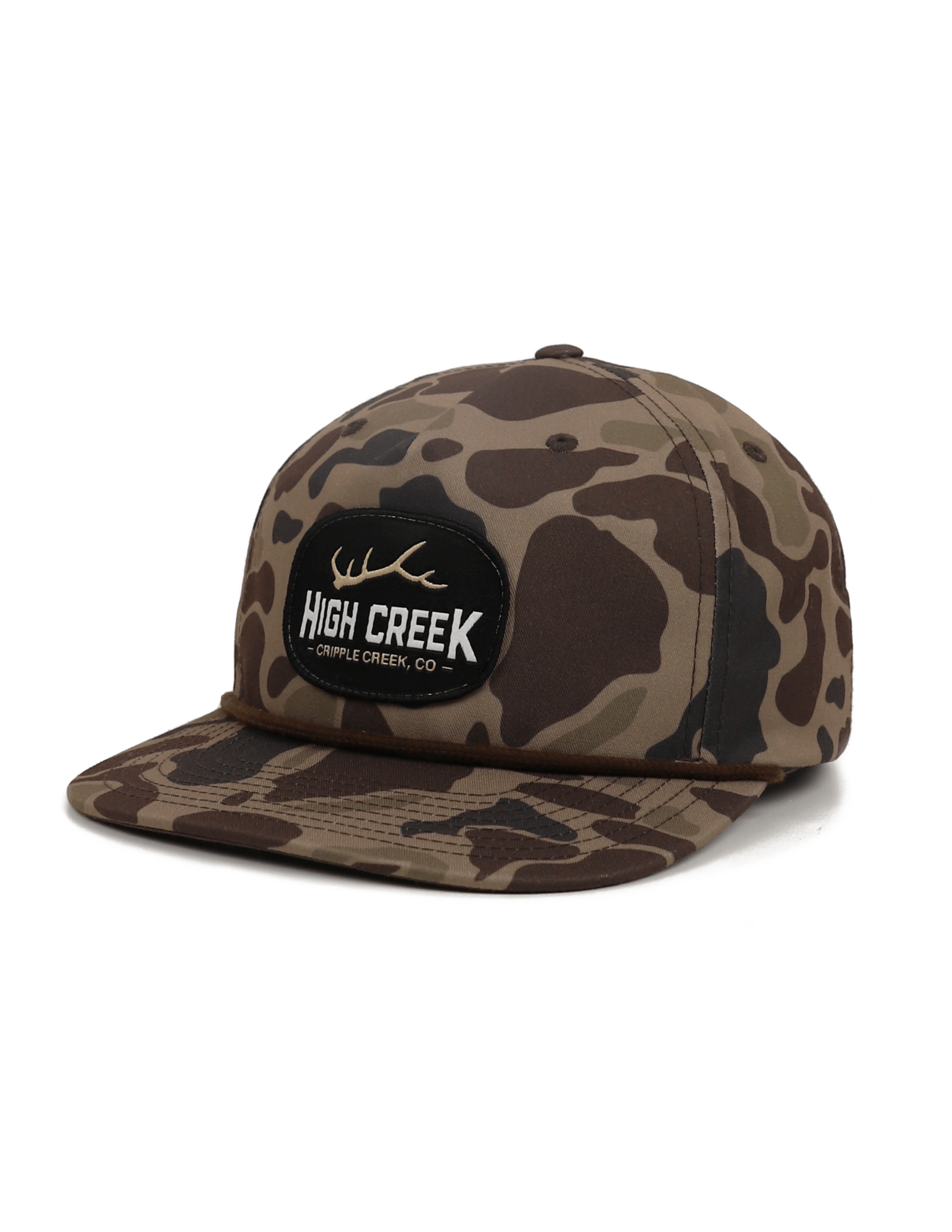 High Creek Outdoors Deer Head Camo Patch Hat - High Creek