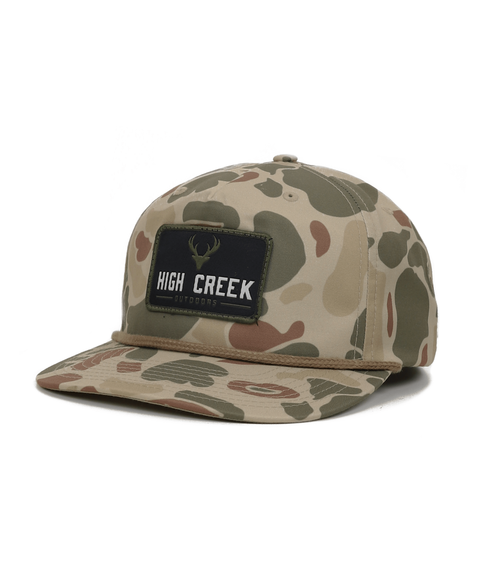 High Creek Outdoors Deer Head Camo Patch Hat - High Creek