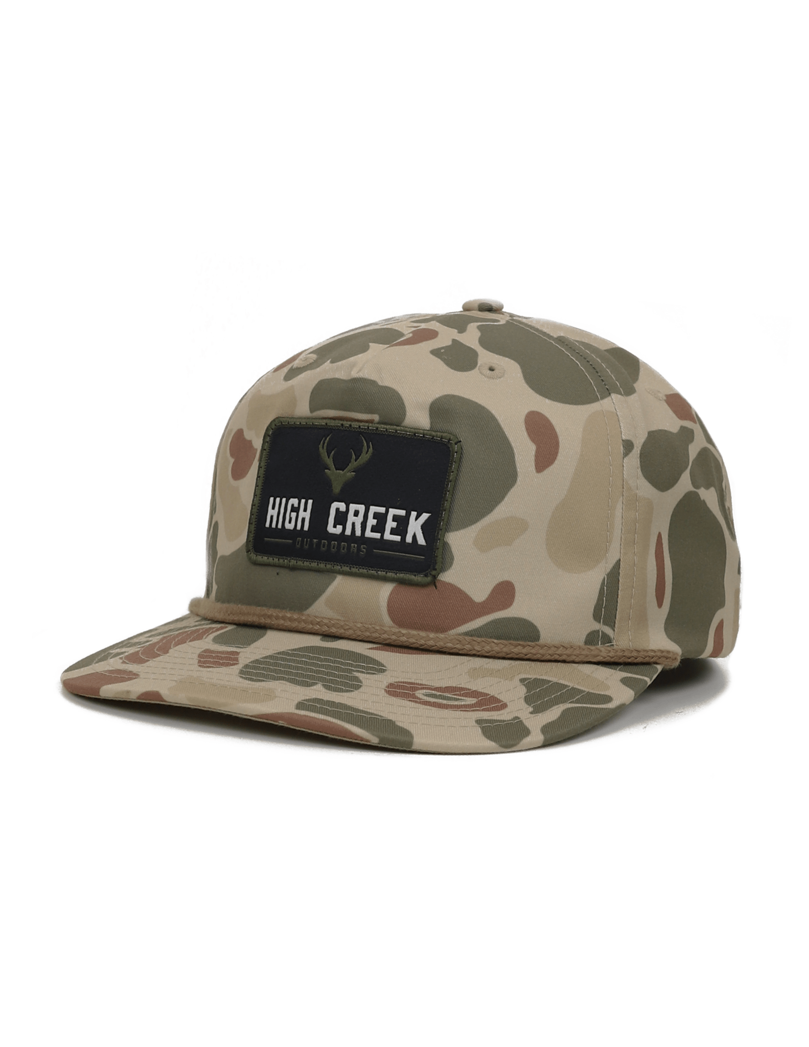 High Creek Outdoors Deer Head Camo Patch Hat - High Creek
