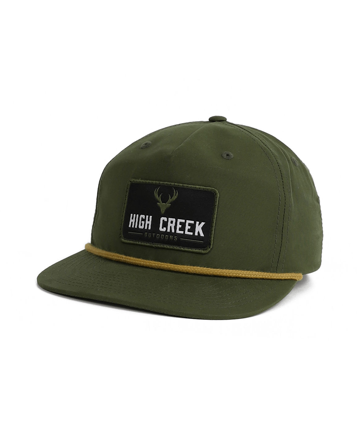 High Creek Outdoors Deer Head Patch Hat Loden - High Creek