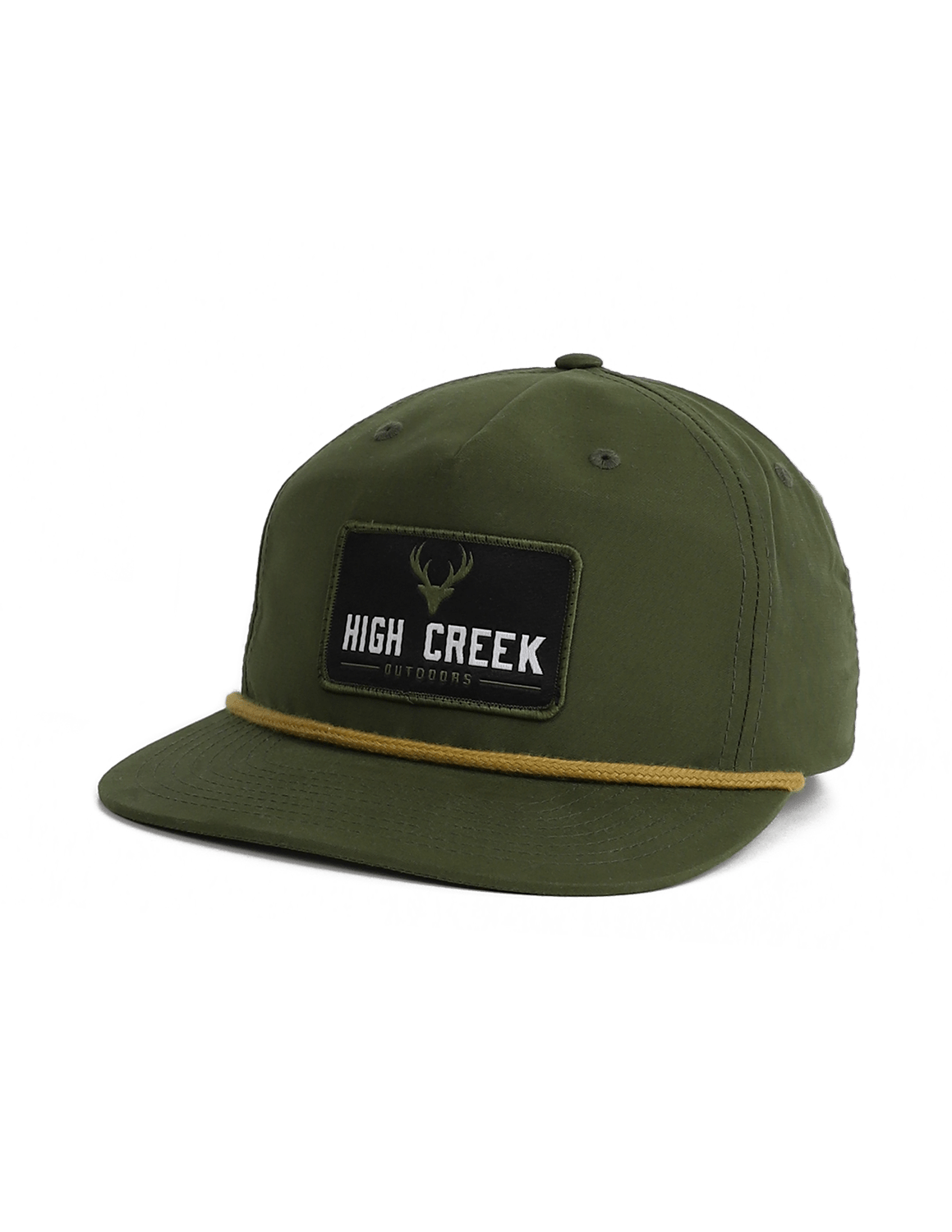 High Creek Outdoors Deer Head Patch Hat Loden - High Creek