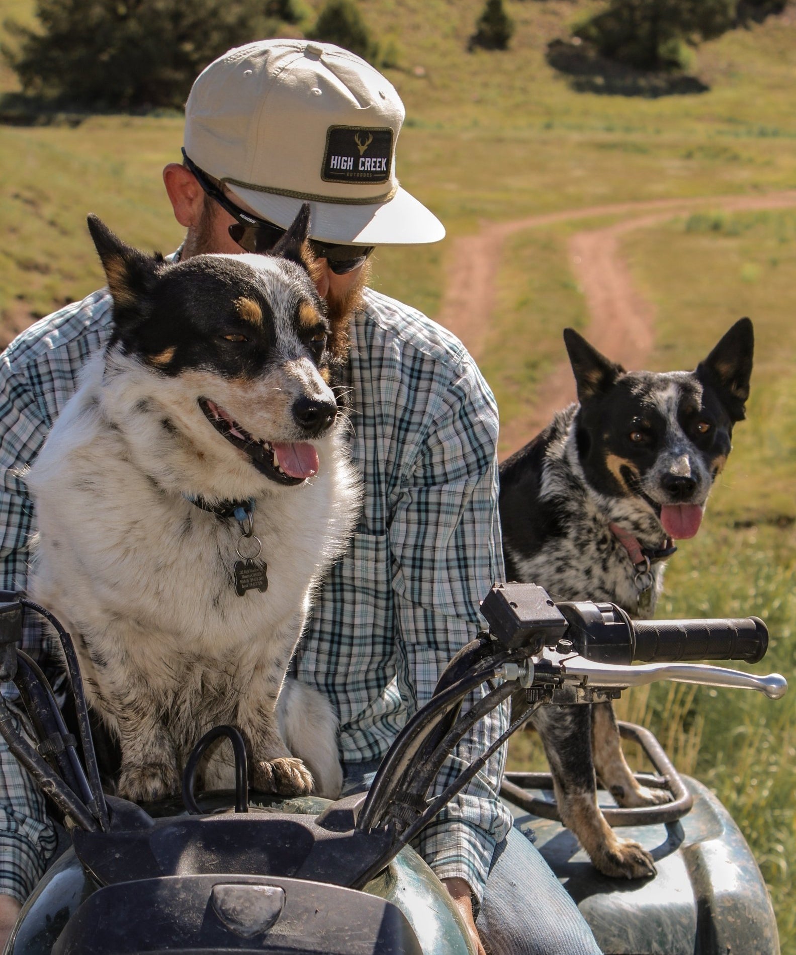 High Creek Outdoors Deer Head Patch Hat Sand Dune - High Creek