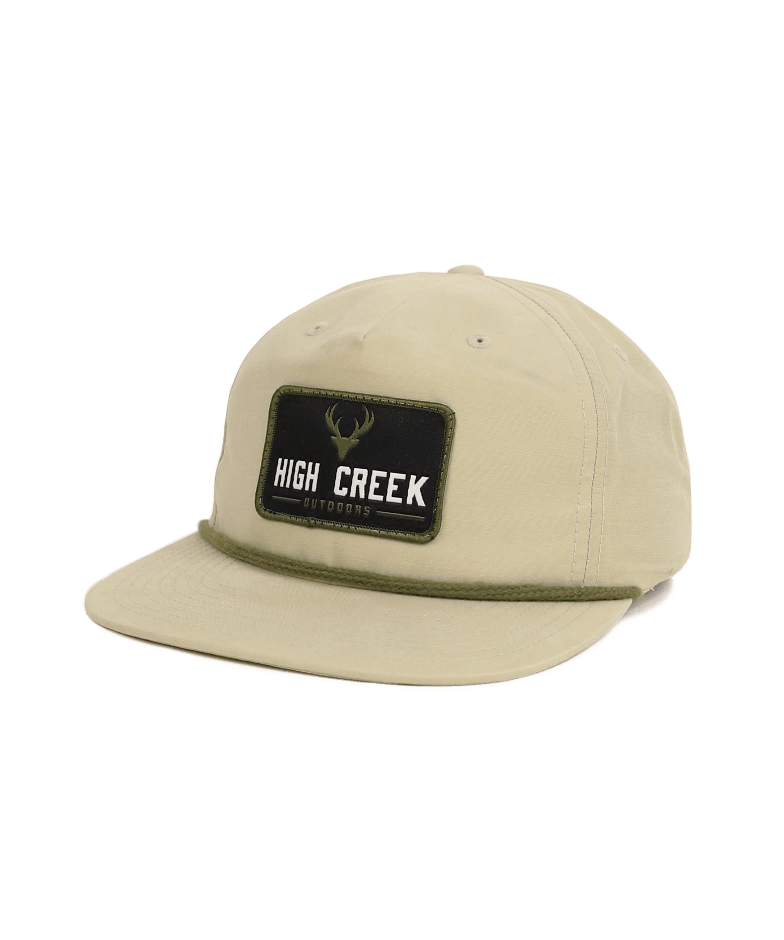 High Creek Outdoors Deer Head Patch Hat Sand Dune - High Creek