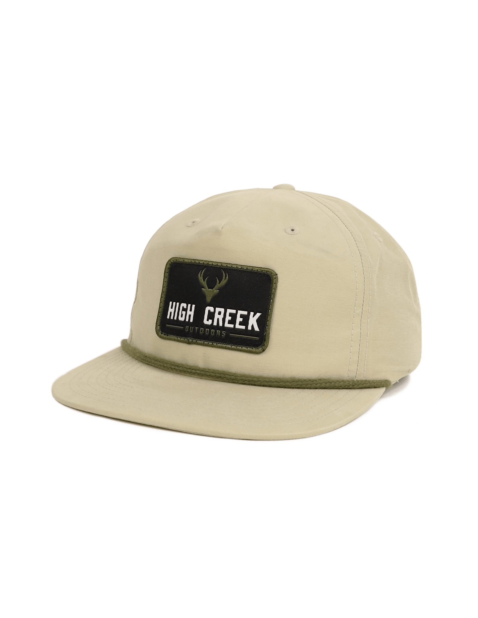 High Creek Outdoors Deer Head Patch Hat Sand Dune - High Creek