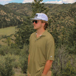 High Creek Outdoors Deer Head Patch Hat White - High Creek