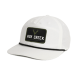 High Creek Outdoors Deer Head Patch Hat White - High Creek