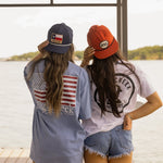 High Creek Rustic TX Flag Patch Hat - High Creek