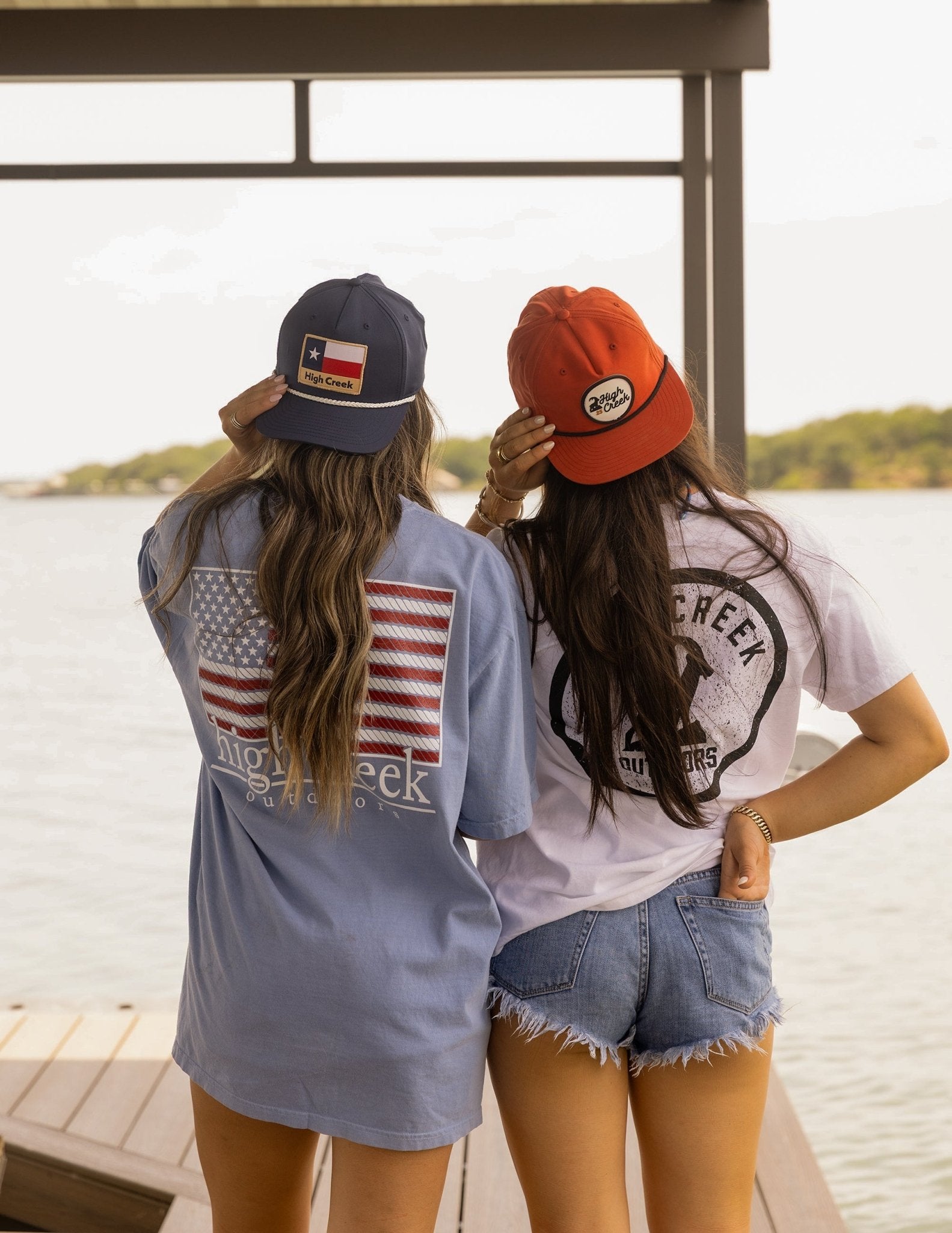 High Creek Rustic TX Flag Patch Hat - High Creek