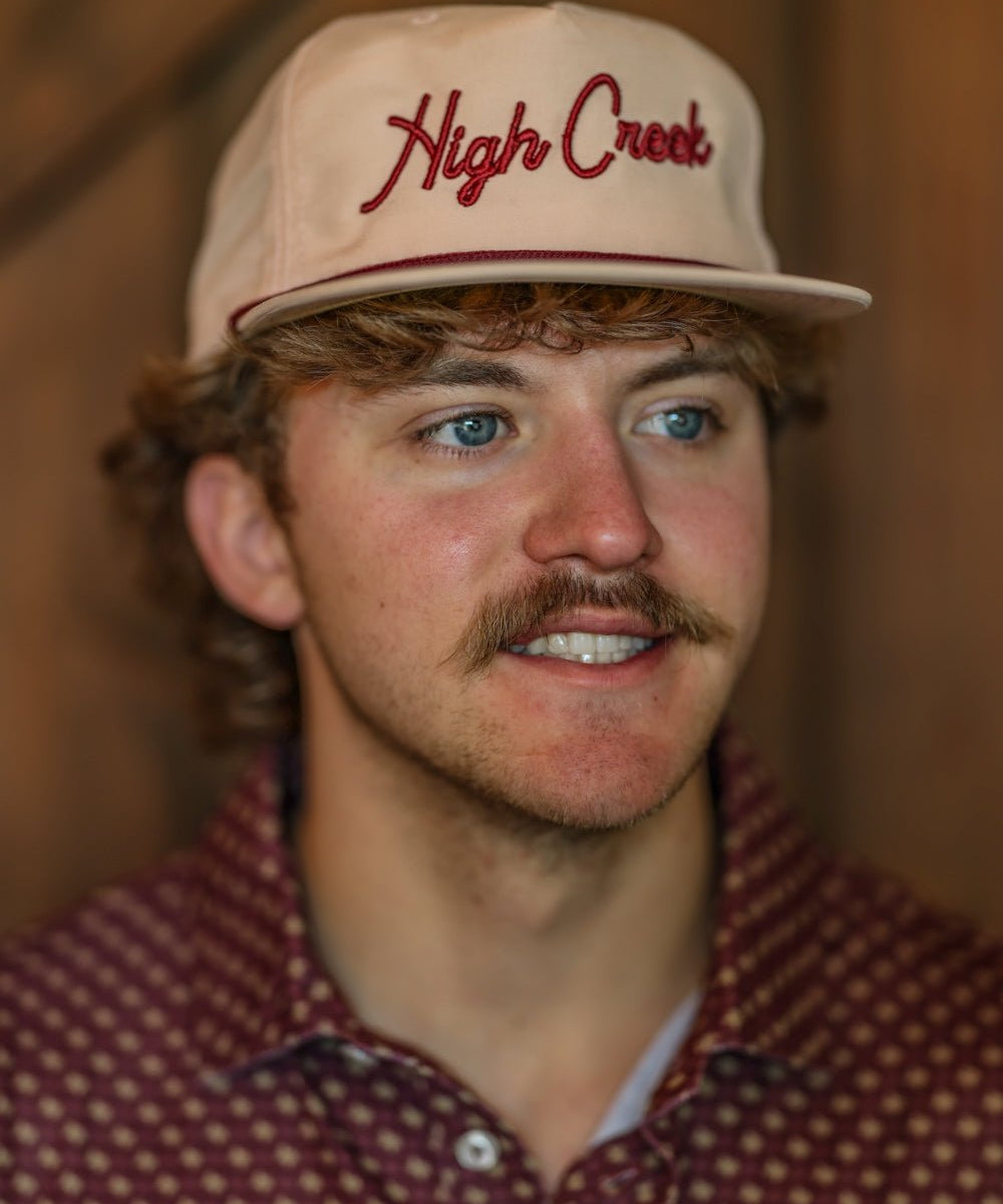 High Creek Script Hat Peach - High Creek
