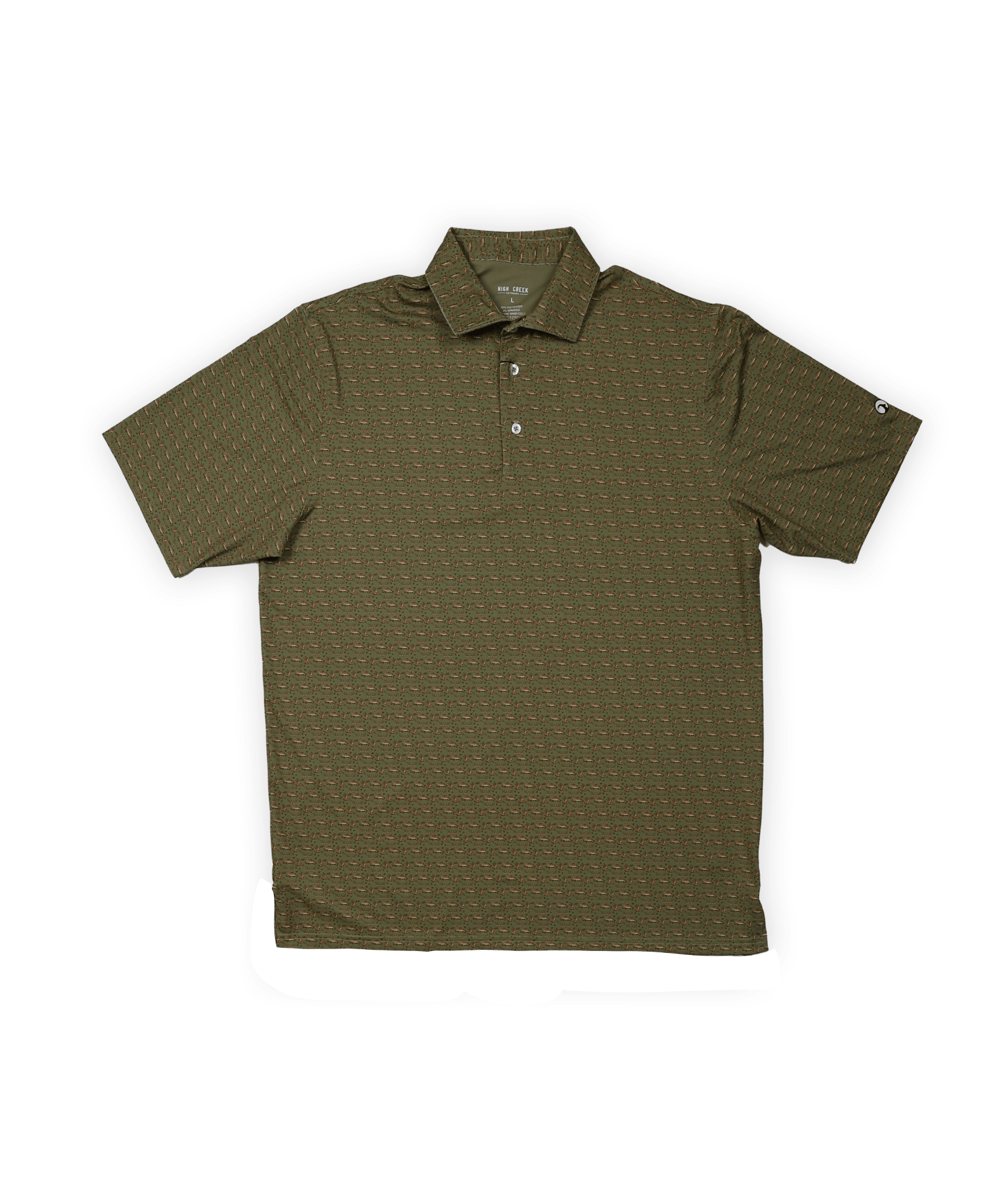 Huntin', Fishin', Campin' Printed Polo - High Creek