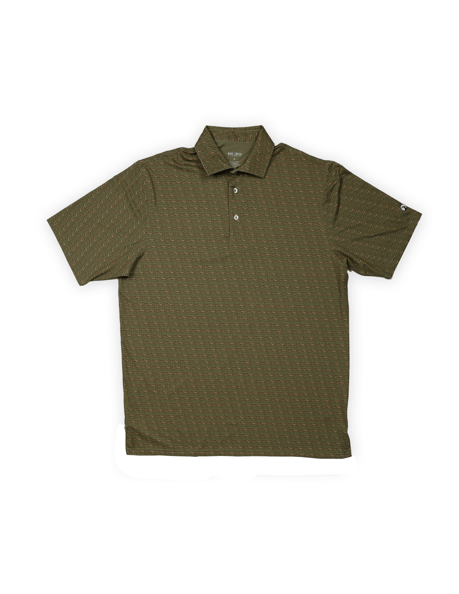 Huntin', Fishin', Campin' Printed Polo - High Creek