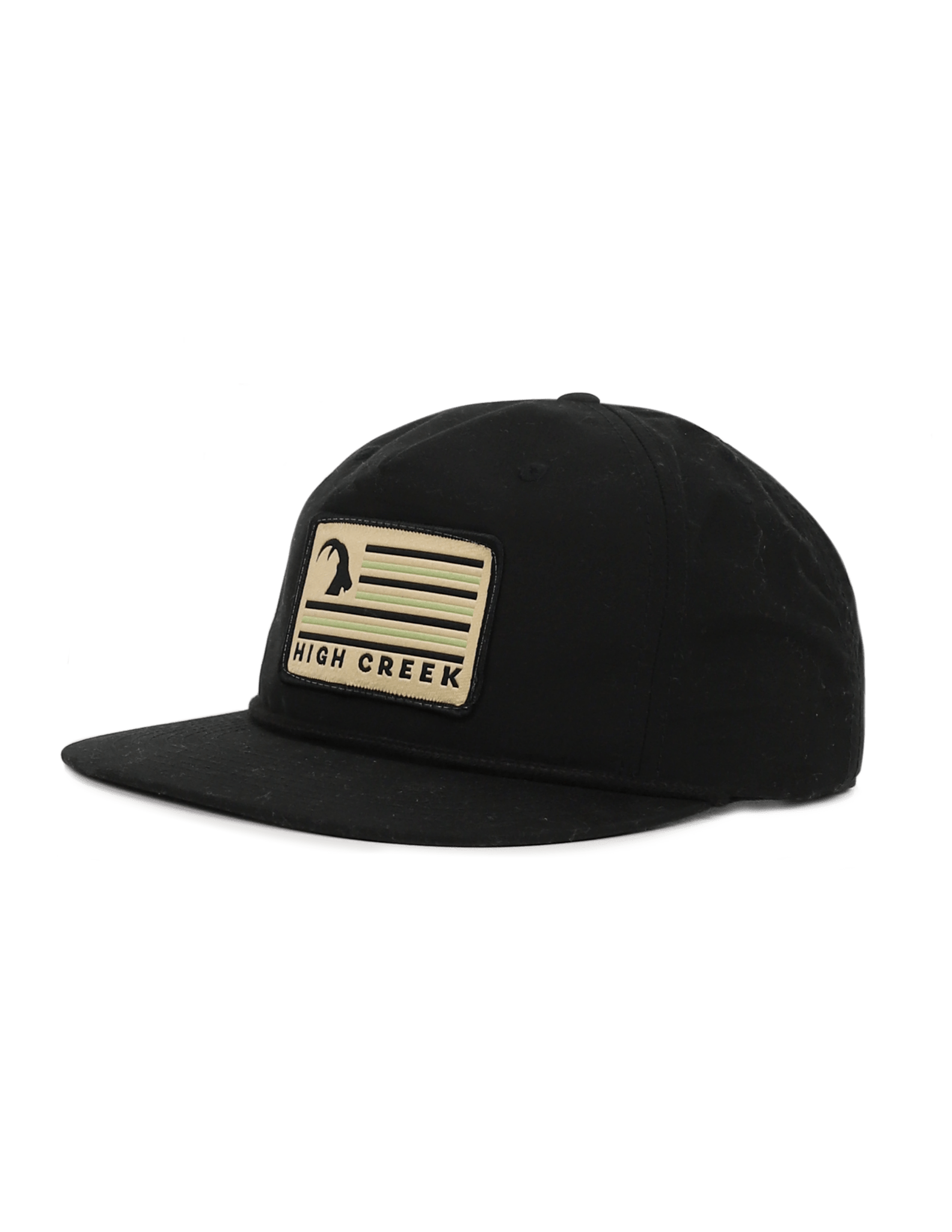 Ibex Flag Patch Hat Black - High Creek