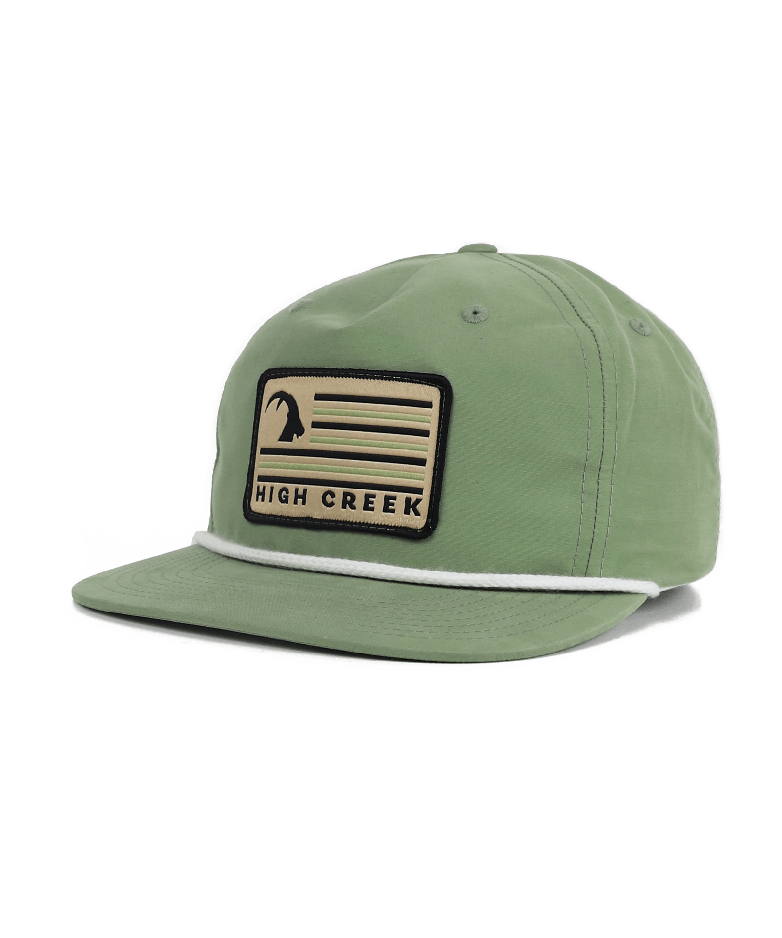 Ibex Flag Patch Hat Sage - High Creek