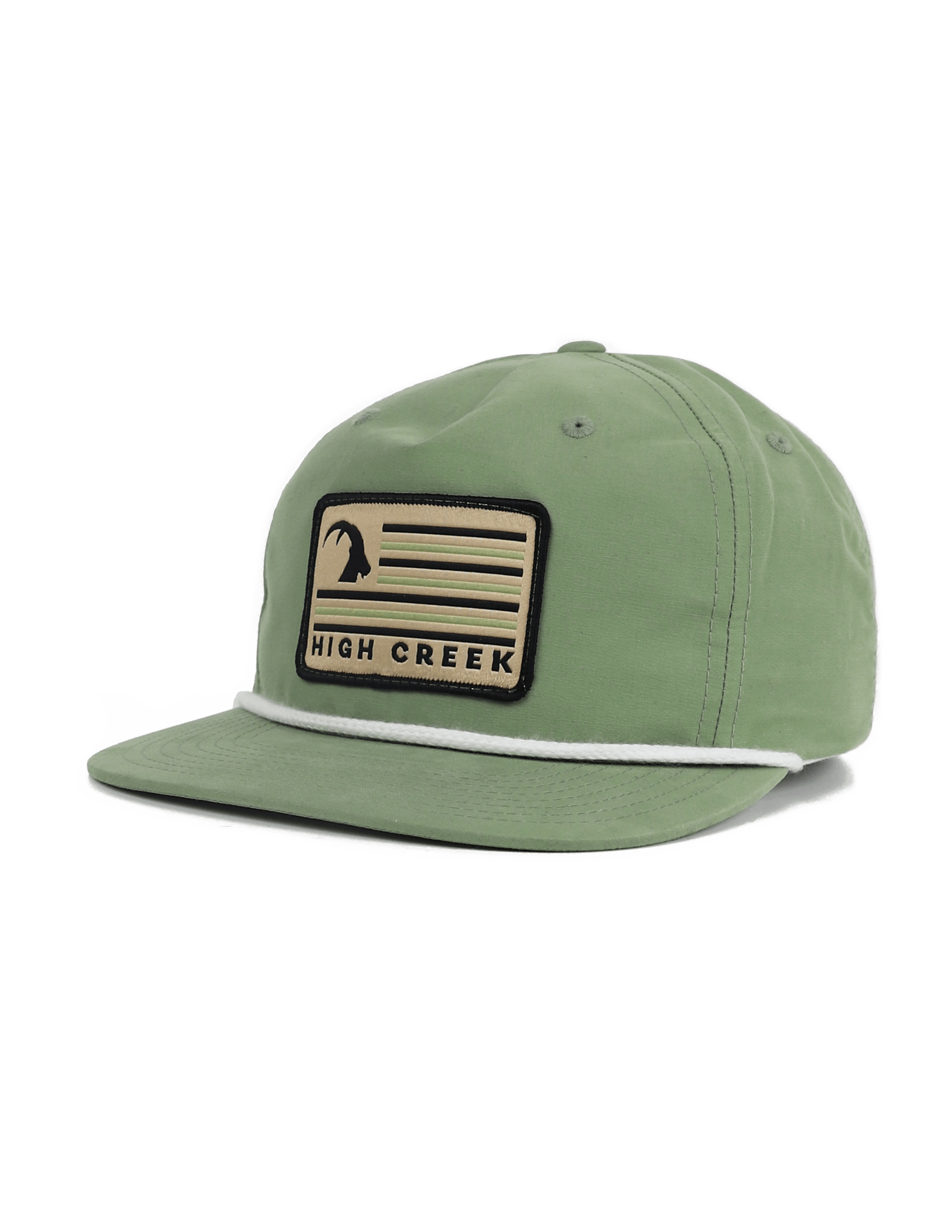 Ibex Flag Patch Hat Sage - High Creek