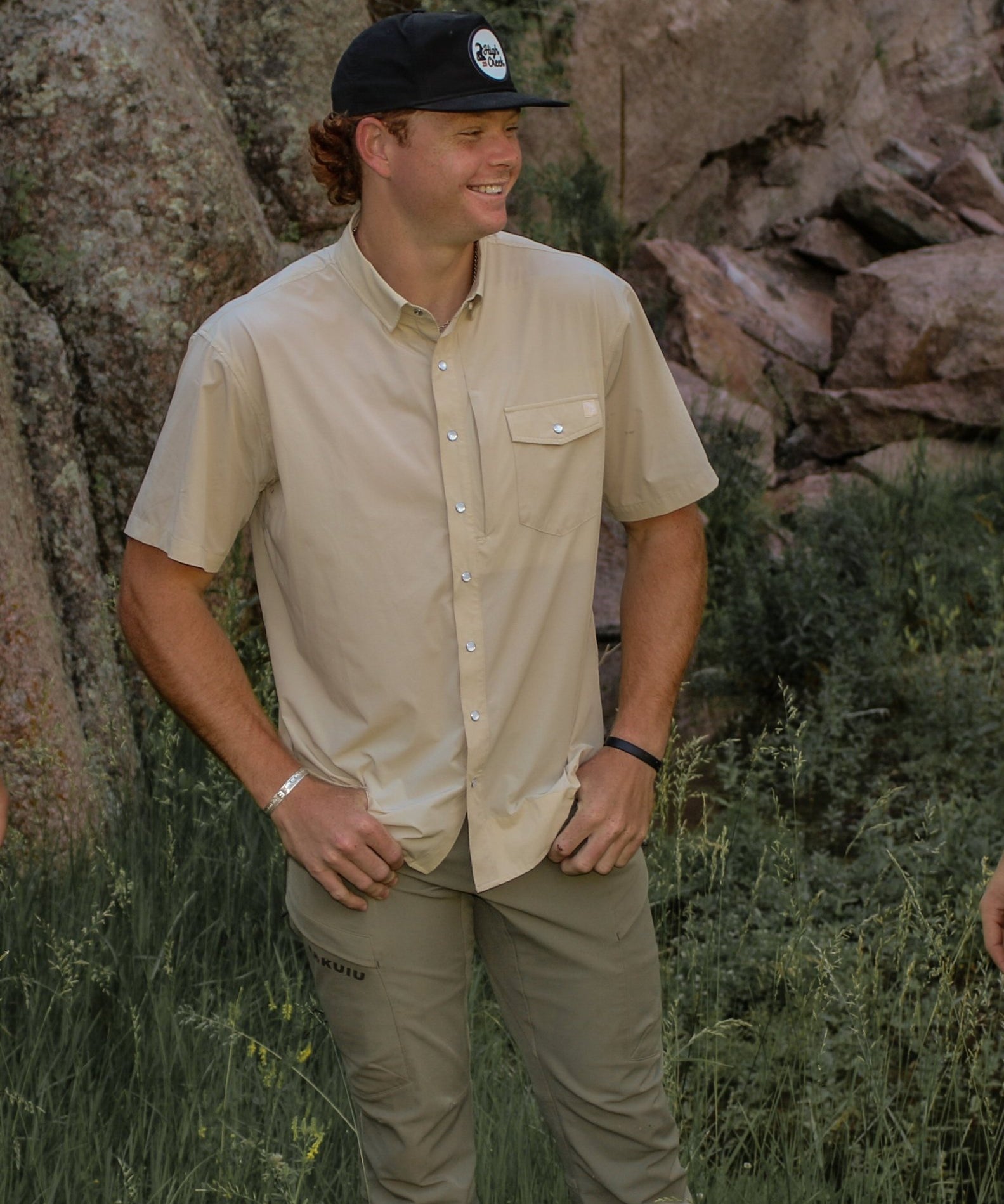 Ibex Standing Script Patch Hat Black - High Creek