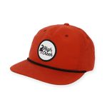 Ibex Standing Script Patch Hat Dark Orange/Black - High Creek