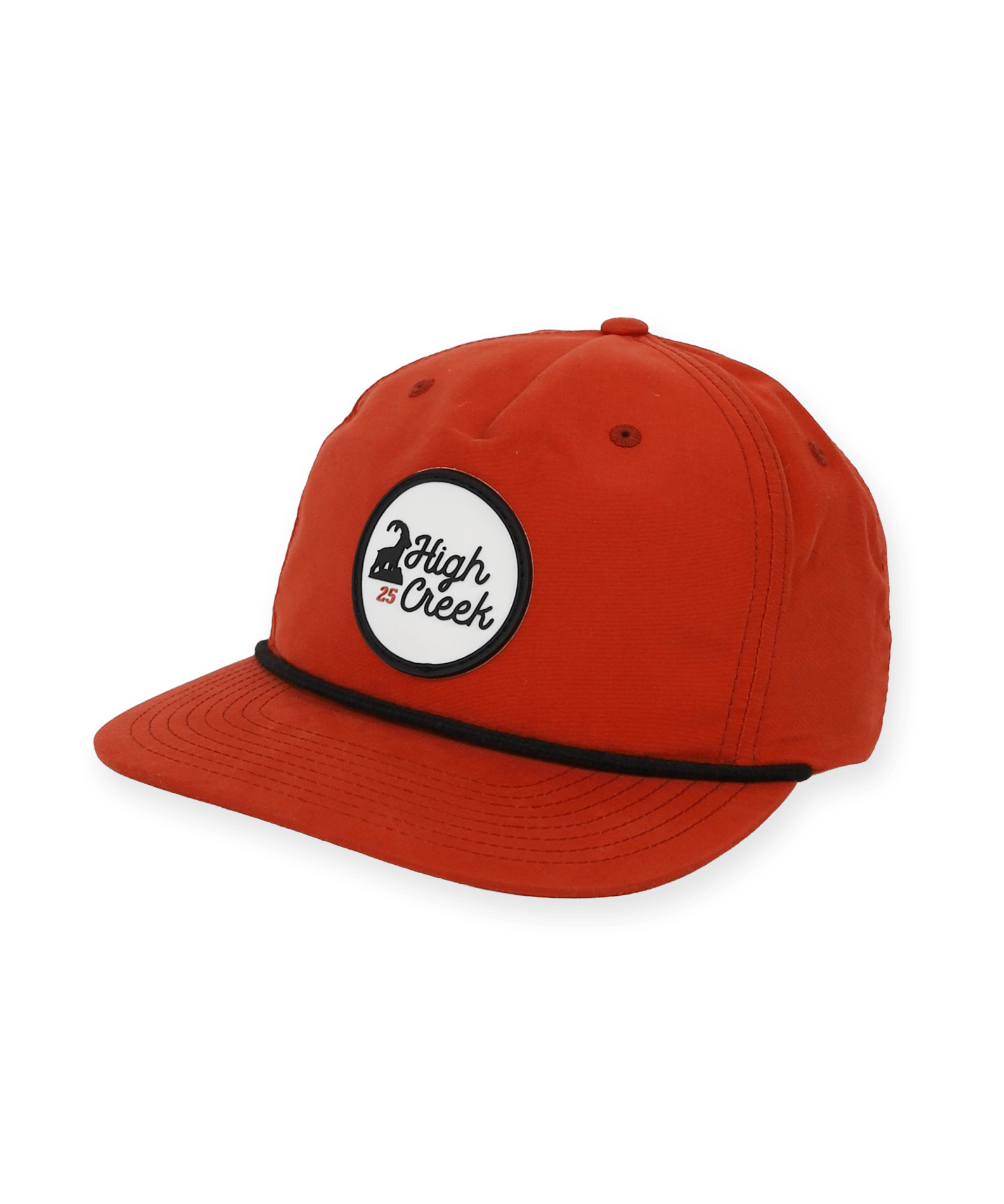 Ibex Standing Script Patch Hat Dark Orange/Black - High Creek