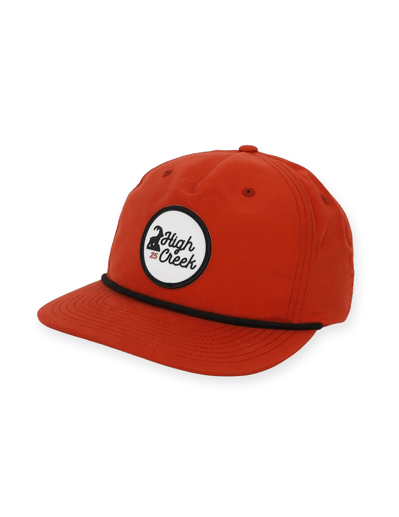 Ibex Standing Script Patch Hat Dark Orange/Black - High Creek