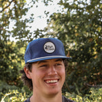 Ibex Standing Script Patch Hat Navy - High Creek