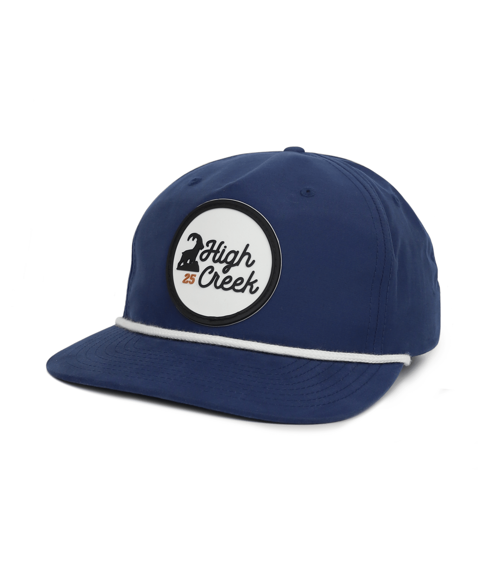 Ibex Standing Script Patch Hat Navy - High Creek