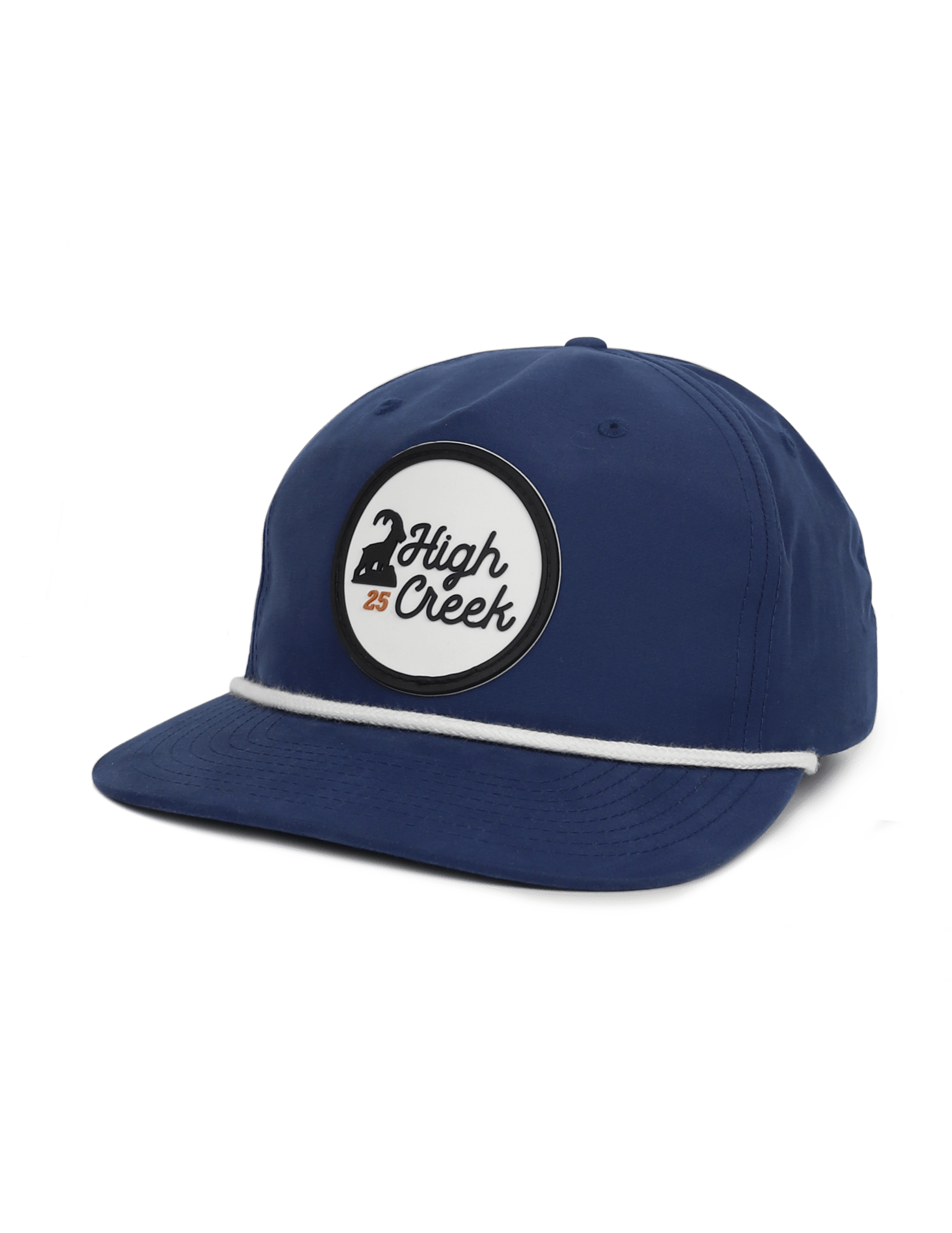 Ibex Standing Script Patch Hat Navy - High Creek
