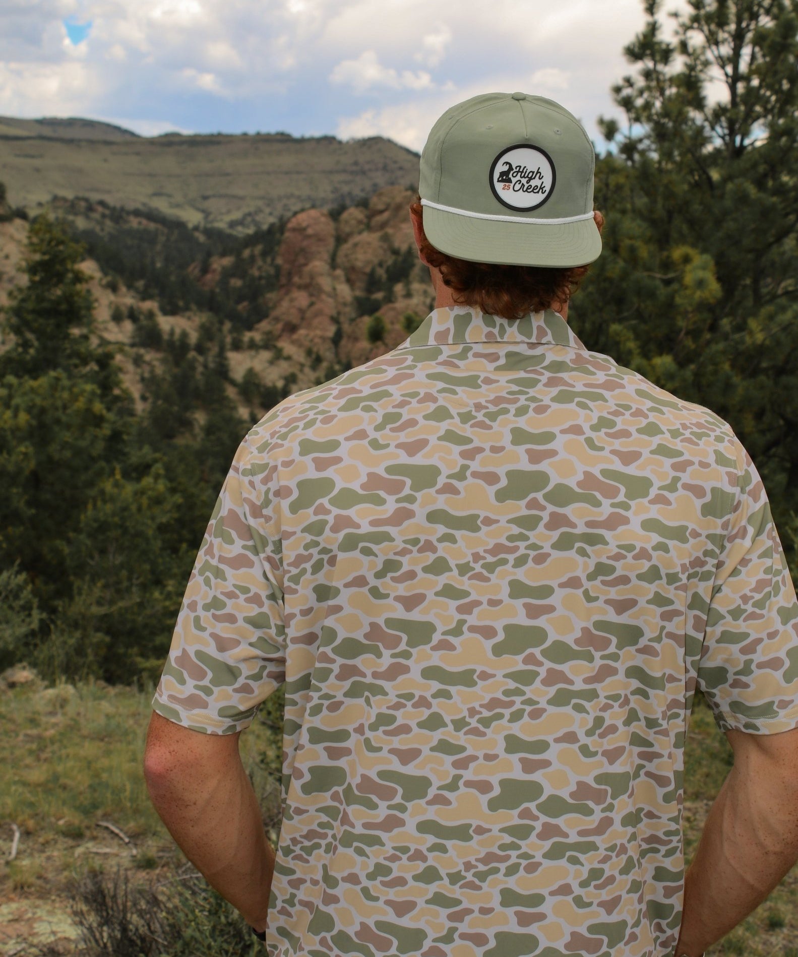 Ibex Standing Script Patch Hat Sage - High Creek