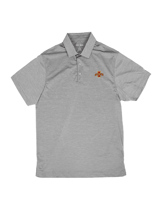 Iowa State University Clayton Light Grey Polo - High Creek