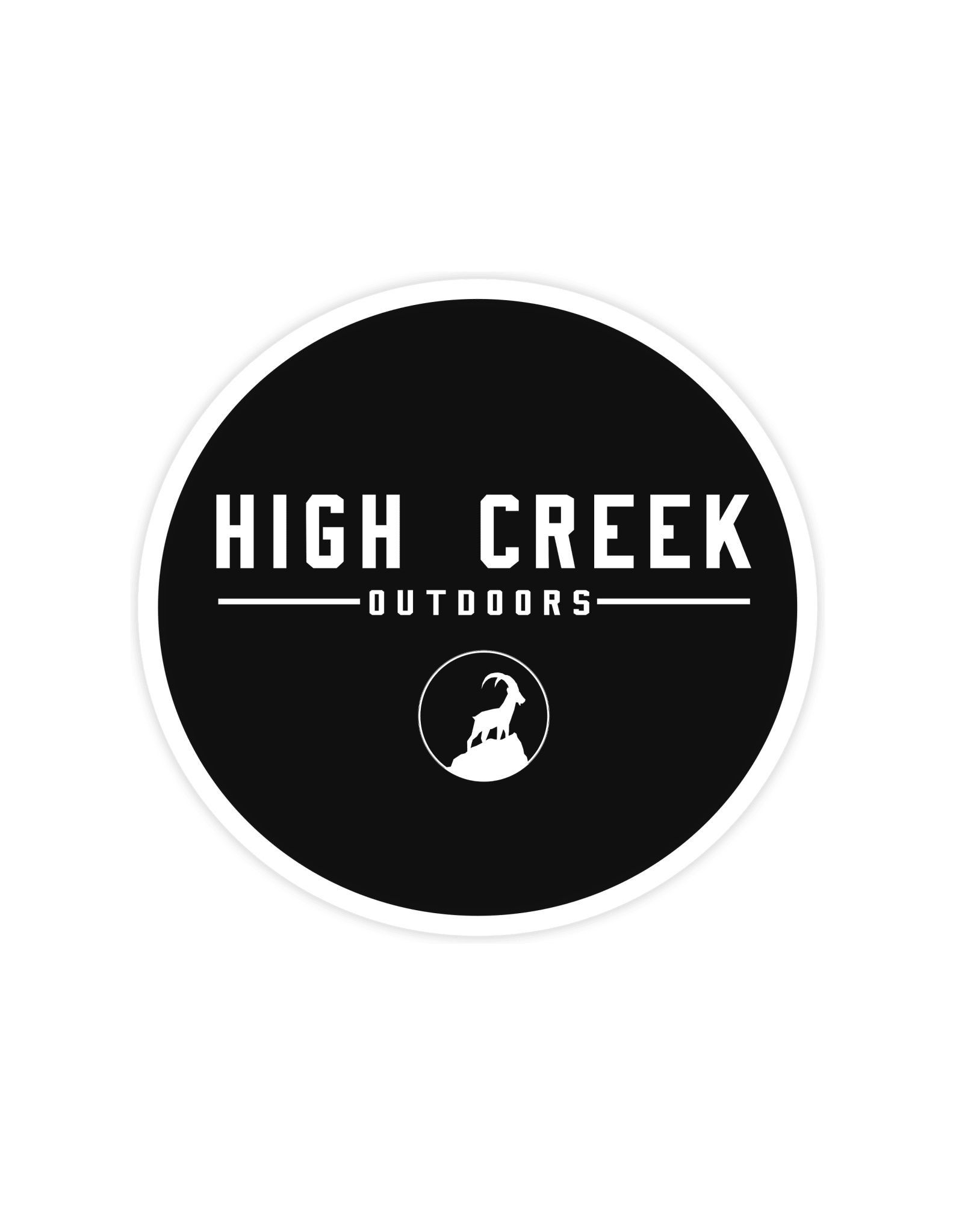 Large High Creek Sticker - High Creek