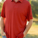 Quad Polo Cardinal and Cream - High Creek