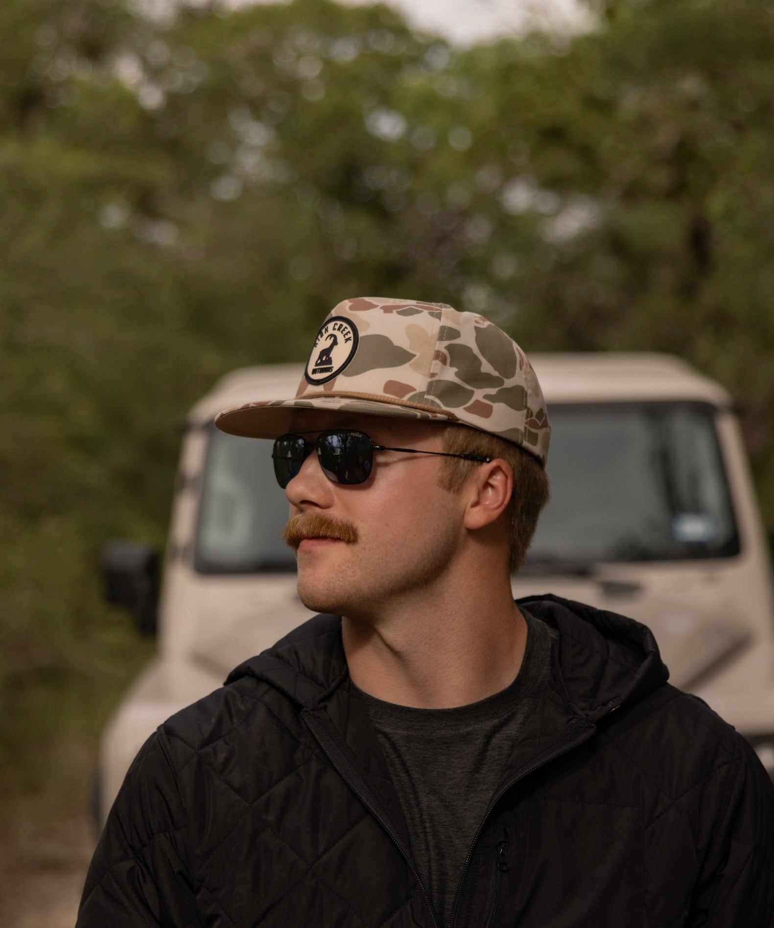 Round The Ibex Camo Patch Hat - High Creek