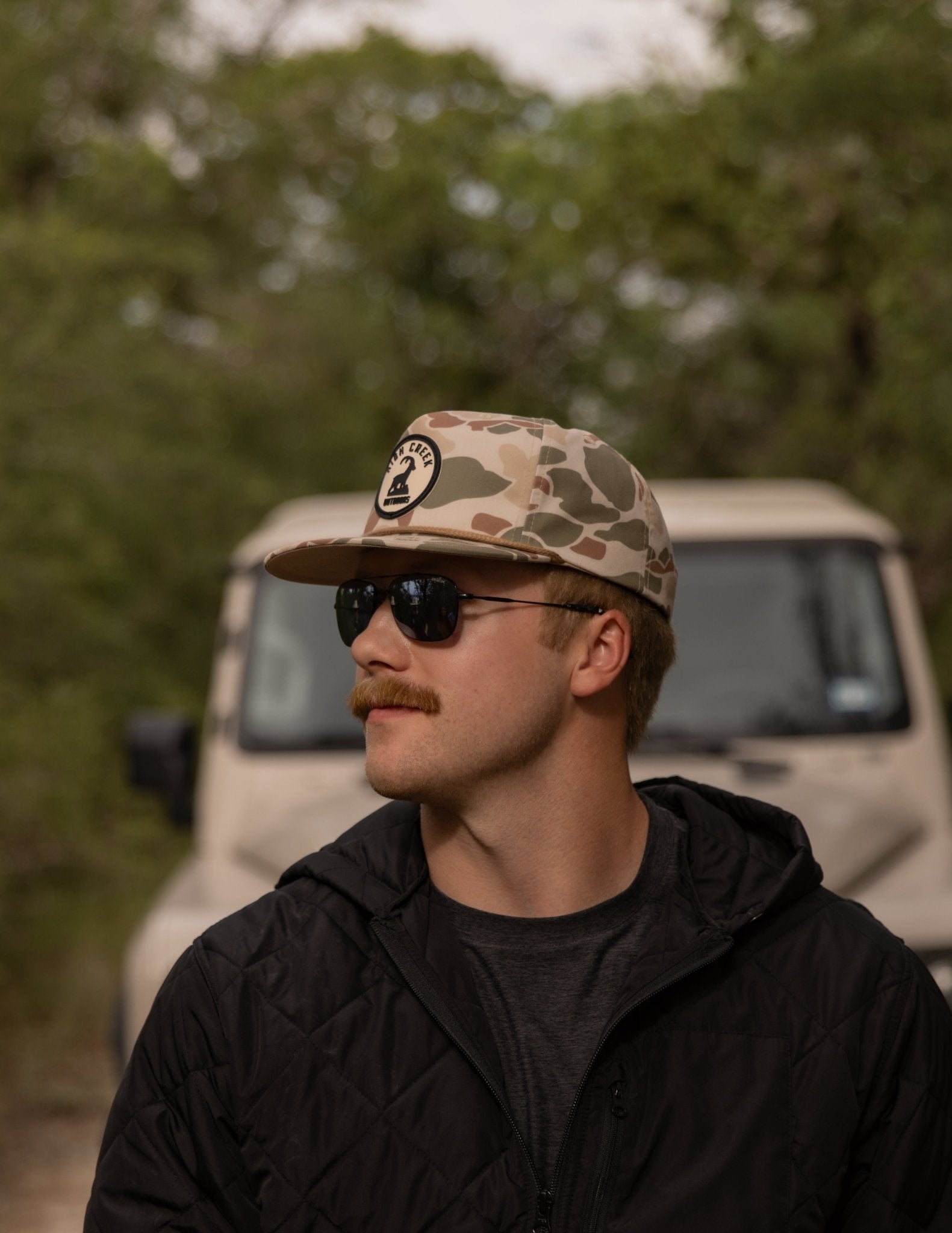 Round The Ibex Camo Patch Hat - High Creek