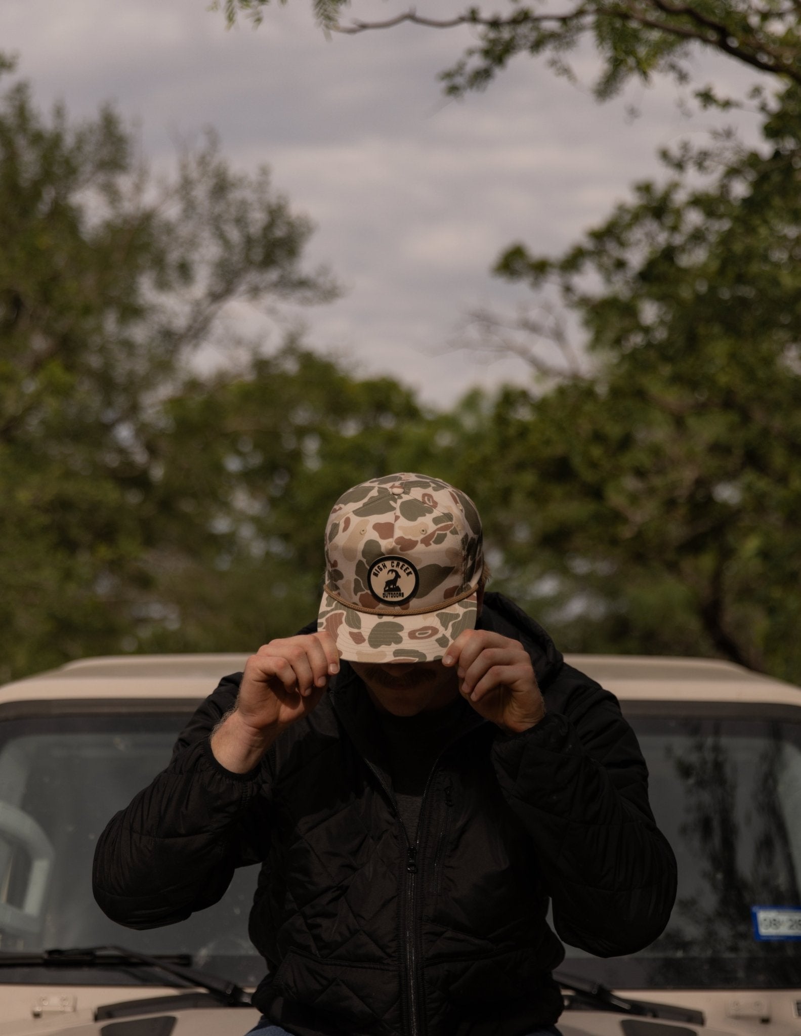 Round The Ibex Camo Patch Hat - High Creek