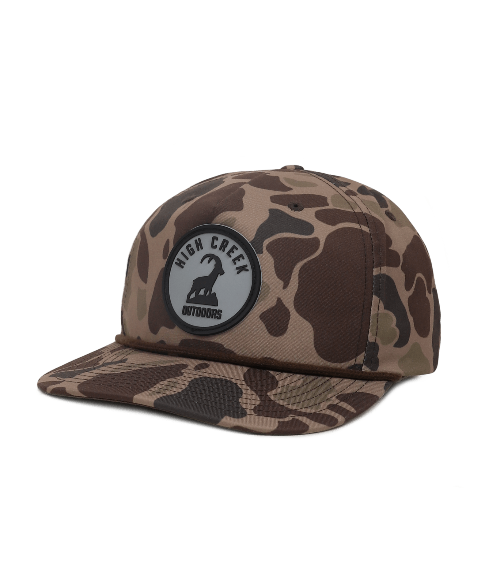 Round The Ibex Camo Patch Hat Bark Duck Camo - High Creek