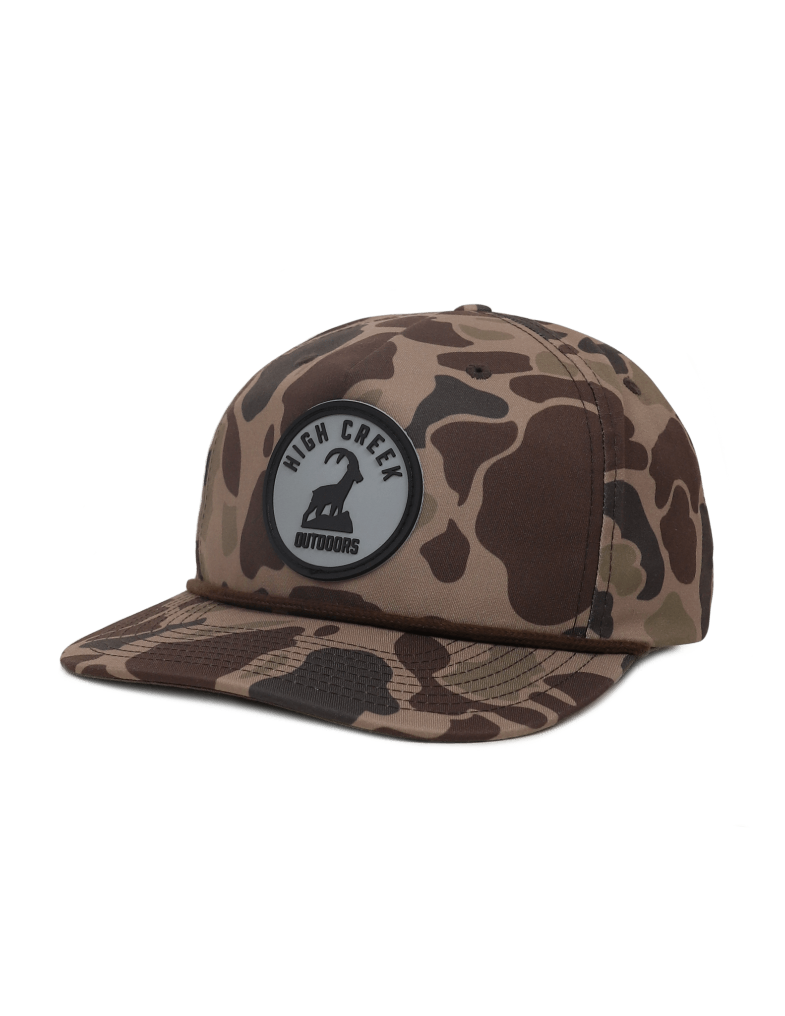 Round The Ibex Camo Patch Hat Bark Duck Camo - High Creek