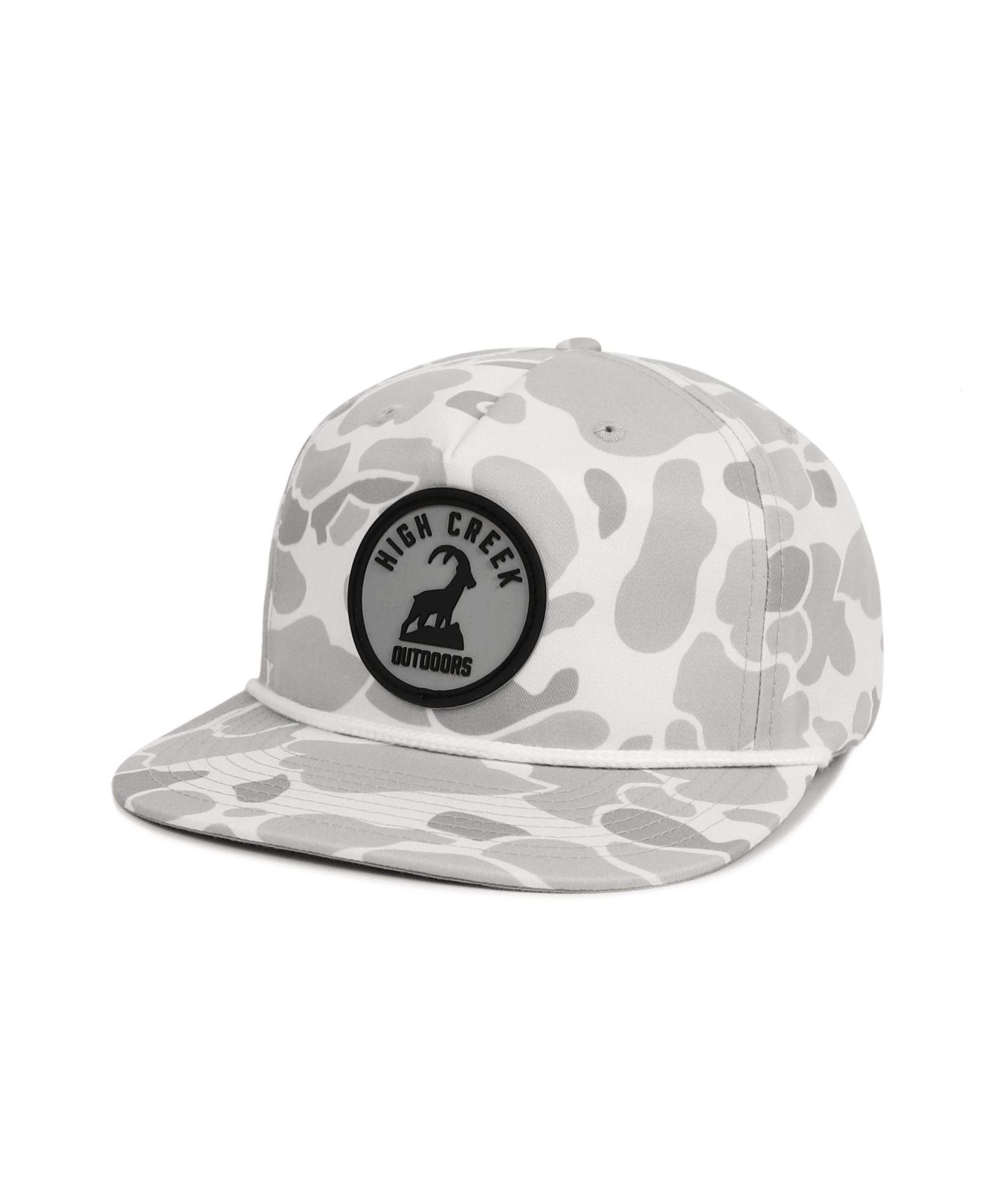 Round The Ibex Camo Patch Hat Blizzard Duck Camo - High Creek