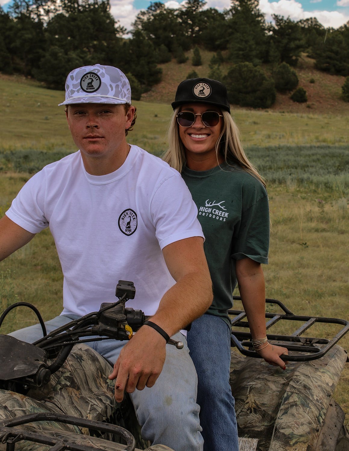 Round The Ibex Camo Patch Hat Blizzard Duck Camo - High Creek