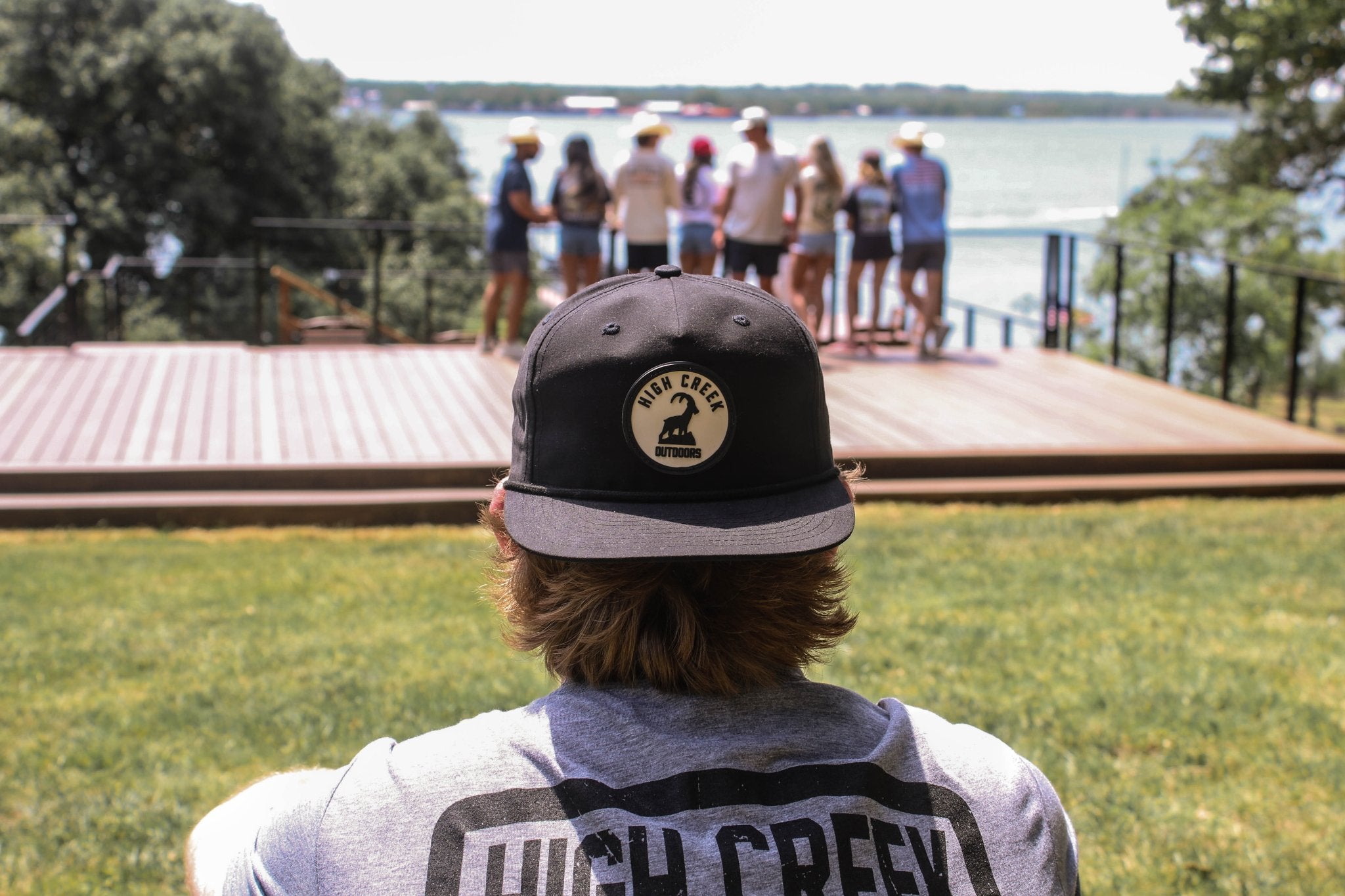 Round The Ibex Patch Hat Black - High Creek