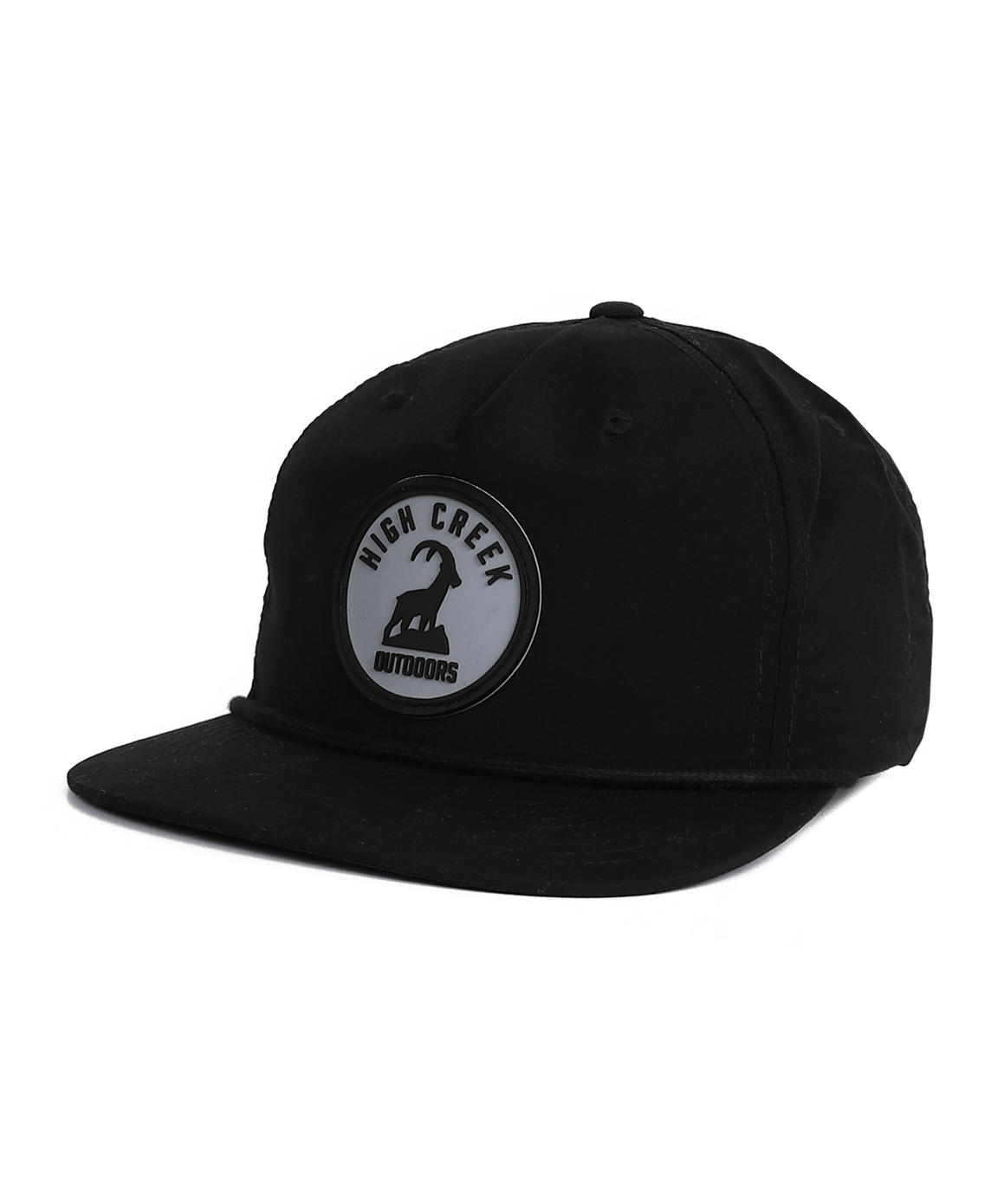 Round The Ibex Patch Mesh Back Hat Black - High Creek