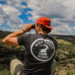 Round The Ibex Patch Mesh Back Hat Dark Orange - High Creek