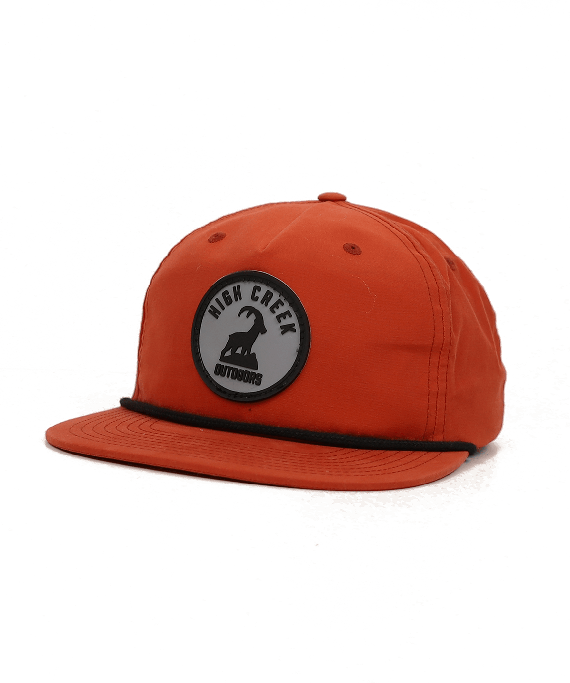 Round The Ibex Patch Mesh Back Hat Dark Orange - High Creek